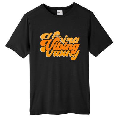 Vibing Orange Vibes Only Color Tall Fusion ChromaSoft Performance T-Shirt