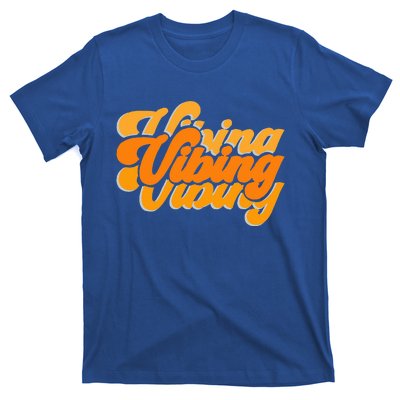 Vibing Orange Vibes Only Color T-Shirt