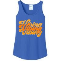 Vibing Orange Vibes Only Color Ladies Essential Tank