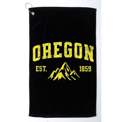 Vintage Oregon Platinum Collection Golf Towel