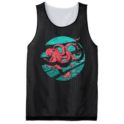 Vintage Octopus Mesh Reversible Basketball Jersey Tank