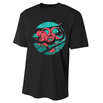 Vintage Octopus Performance Sprint T-Shirt