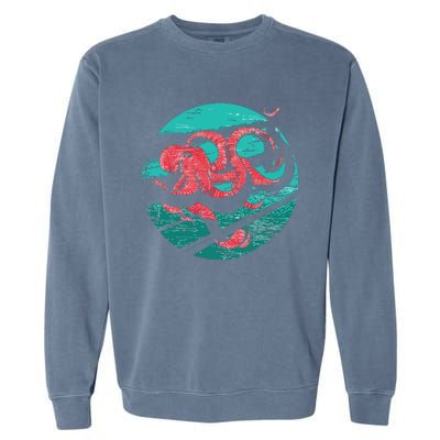 Vintage Octopus Garment-Dyed Sweatshirt