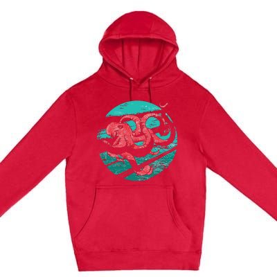 Vintage Octopus Premium Pullover Hoodie