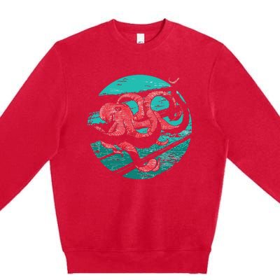 Vintage Octopus Premium Crewneck Sweatshirt