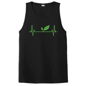 Vegan Or Vegetarian Plant Heartbeat Vegetable Powered Veggie Great Gift PosiCharge Competitor Tank