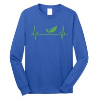 Vegan Or Vegetarian Plant Heartbeat Vegetable Powered Veggie Great Gift Long Sleeve Shirt