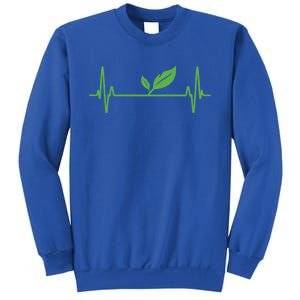 Vegan Or Vegetarian Plant Heartbeat Vegetable Powered Veggie Great Gift Sweatshirt