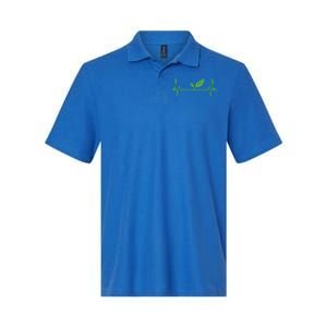 Vegan Or Vegetarian Plant Heartbeat Vegetable Powered Veggie Great Gift Softstyle Adult Sport Polo