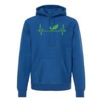 Vegan Or Vegetarian Plant Heartbeat Vegetable Powered Veggie Great Gift Premium Hoodie