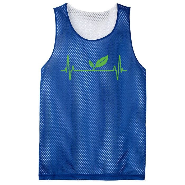 Vegan Or Vegetarian Plant Heartbeat Vegetable Powered Veggie Great Gift Mesh Reversible Basketball Jersey Tank