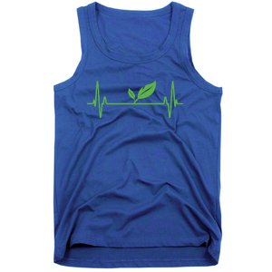 Vegan Or Vegetarian Plant Heartbeat Vegetable Powered Veggie Great Gift Tank Top