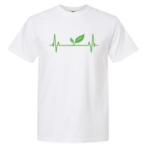 Vegan Or Vegetarian Plant Heartbeat Vegetable Powered Veggie Great Gift Garment-Dyed Heavyweight T-Shirt