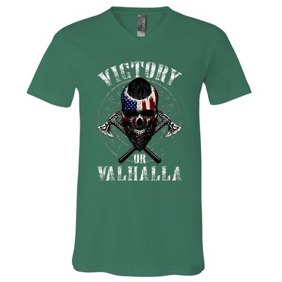 Victory Or Valhalla V-Neck T-Shirt