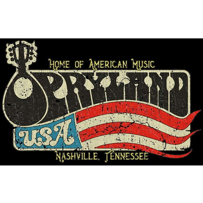 Vintage Opryland Vintage 1972 Tennessee Usa Flag Bumper Sticker