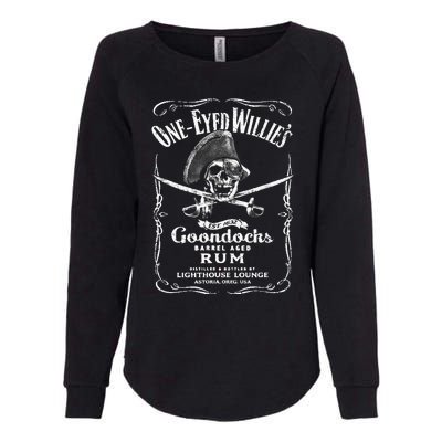 Vintage Oneeyed WillyS Pirate Rum Womens California Wash Sweatshirt