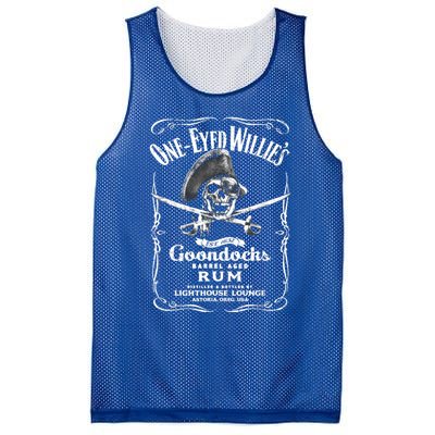 Vintage OneEyed Willy's Pirate Rum With Back Print Tee Mesh Reversible Basketball Jersey Tank