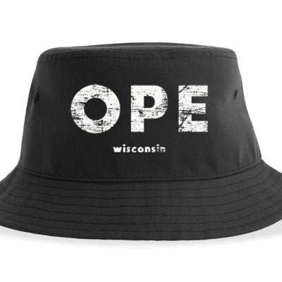 Vintage Ope Wisconsin T Up North Sustainable Bucket Hat