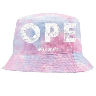 Vintage Ope Wisconsin T Up North Tie-Dyed Bucket Hat