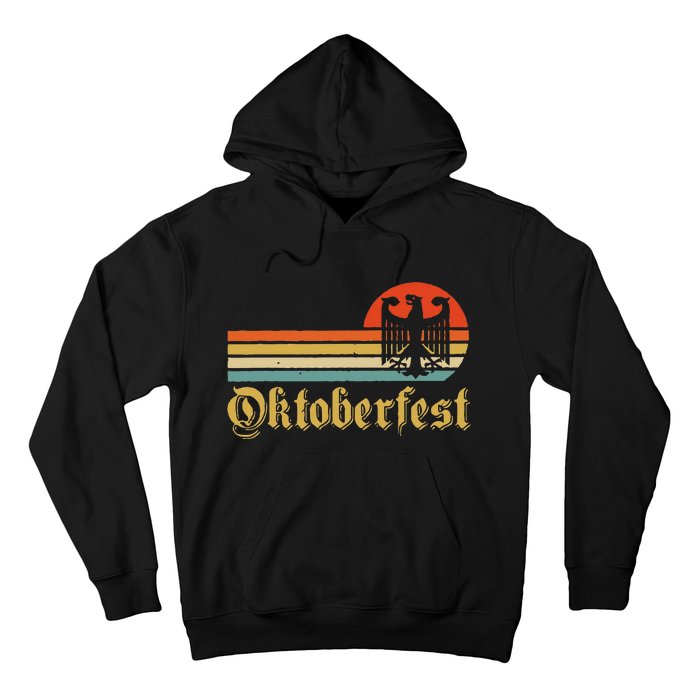 Vintage Oktoberfest Women German Flag Beer Drinking Hoodie