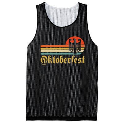 Vintage Oktoberfest Women German Flag Beer Drinking Mesh Reversible Basketball Jersey Tank