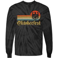 Vintage Oktoberfest Women German Flag Beer Drinking Tie-Dye Long Sleeve Shirt