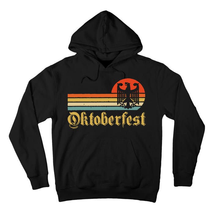 Vintage Oktoberfest Women German Flag Beer Drinking Tall Hoodie