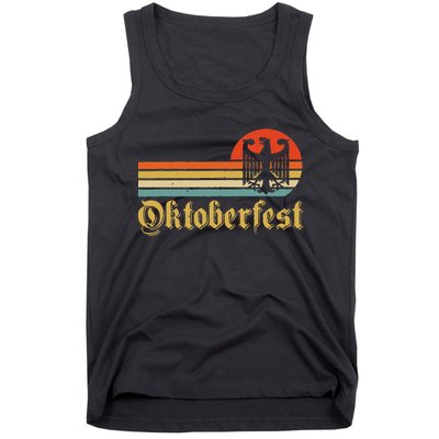 Vintage Oktoberfest Women German Flag Beer Drinking Tank Top