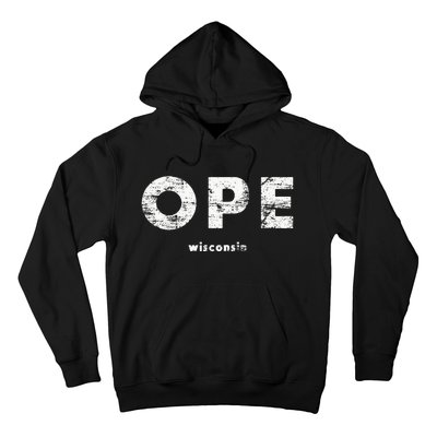 Vintage Ope Wisconsin T Up North Hoodie