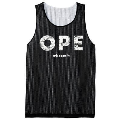 Vintage Ope Wisconsin T Up North Mesh Reversible Basketball Jersey Tank