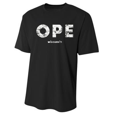 Vintage Ope Wisconsin T Up North Performance Sprint T-Shirt