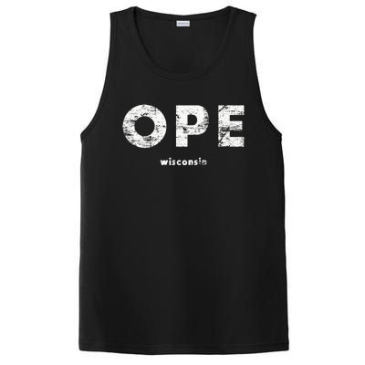 Vintage Ope Wisconsin T Up North PosiCharge Competitor Tank