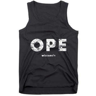 Vintage Ope Wisconsin T Up North Tank Top