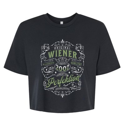 Vienna Original Year Of Birth 2002 Vienna Bella+Canvas Jersey Crop Tee