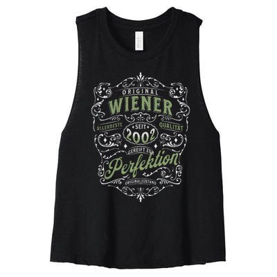 Vienna Original Year Of Birth 2002 Vienna Women's Racerback Cropped Tank