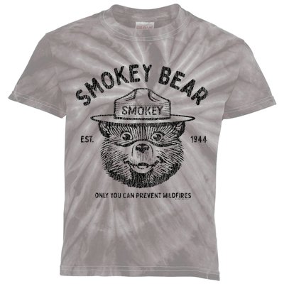 Vintage Only You Can Prevent Wildfires Kids Tie-Dye T-Shirt