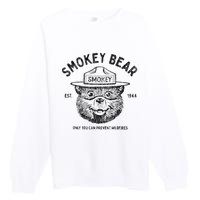 Vintage Only You Can Prevent Wildfires Premium Crewneck Sweatshirt