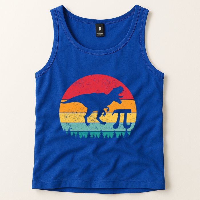 Vintage Pi 3 14 Dinosaur Funny Math Lover Nerd Geek Pi Day Gift Tank Top
