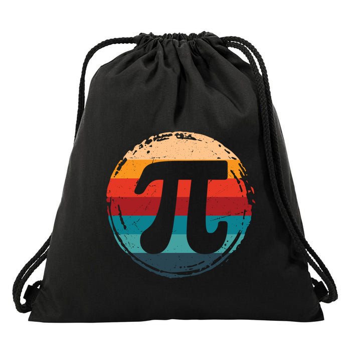 Vintage Pi 3 14 Pi Number Symbol Math Science Meaningful Gift Drawstring Bag