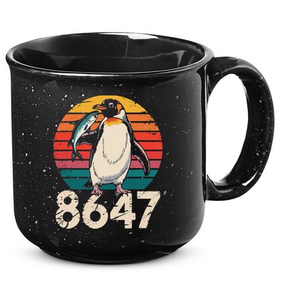 Vintage Penguin 86 47 Protest - 8647 Penguin Anti Trump 15oz Campfire Ceramic Mug