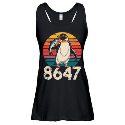 Vintage Penguin 86 47 Protest - 8647 Penguin Anti Trump Ladies Essential Flowy Tank