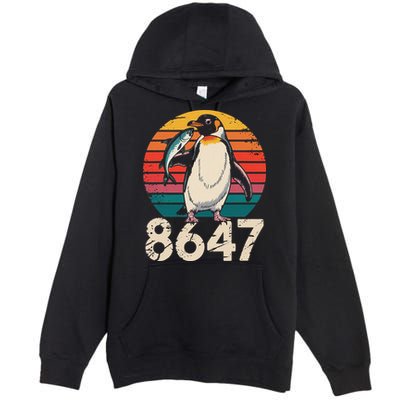 Vintage Penguin 86 47 Protest - 8647 Penguin Anti Trump Premium Pullover Hoodie