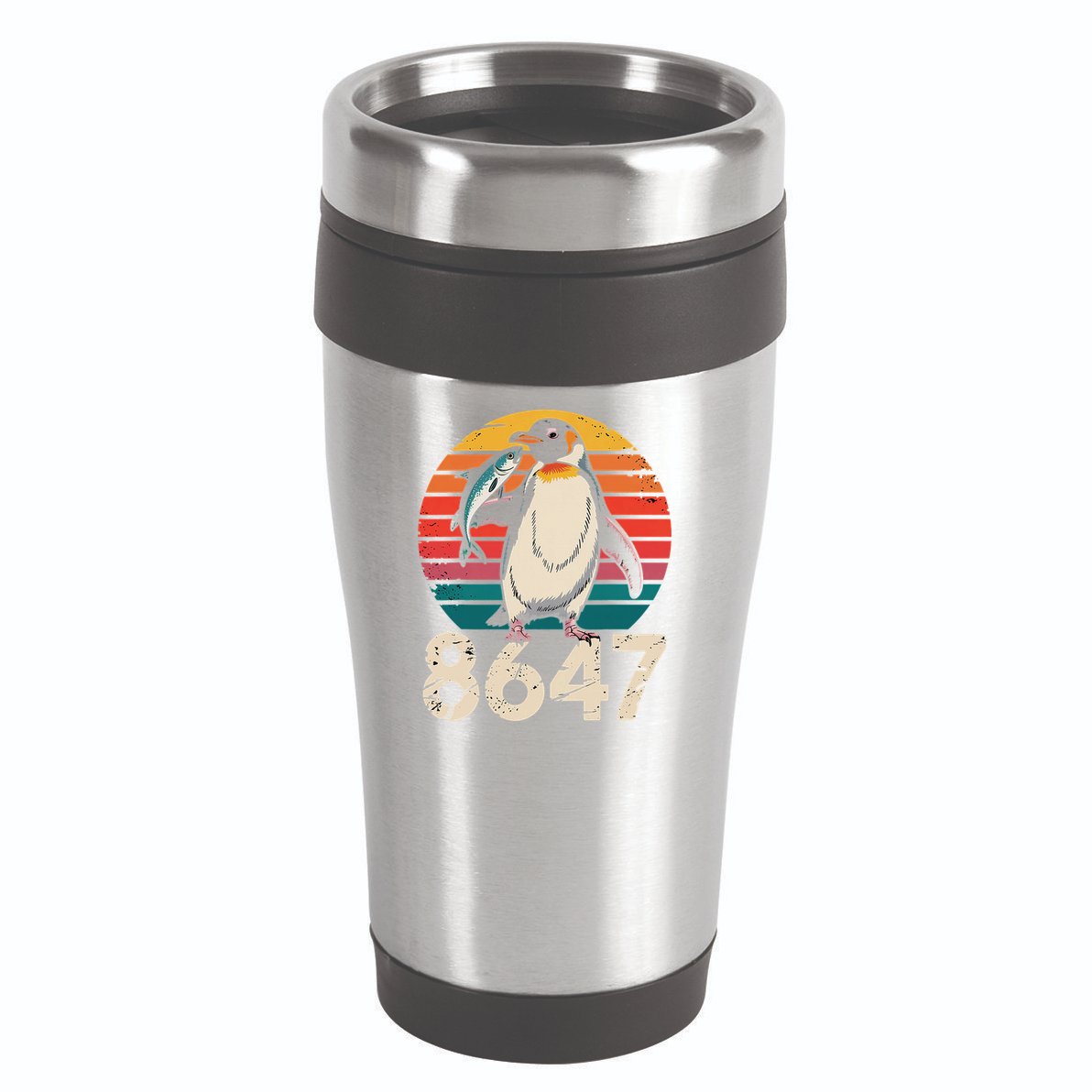 Vintage Penguin 86 47 Protest - 8647 Penguin Anti Trump 16oz Travel Tumbler