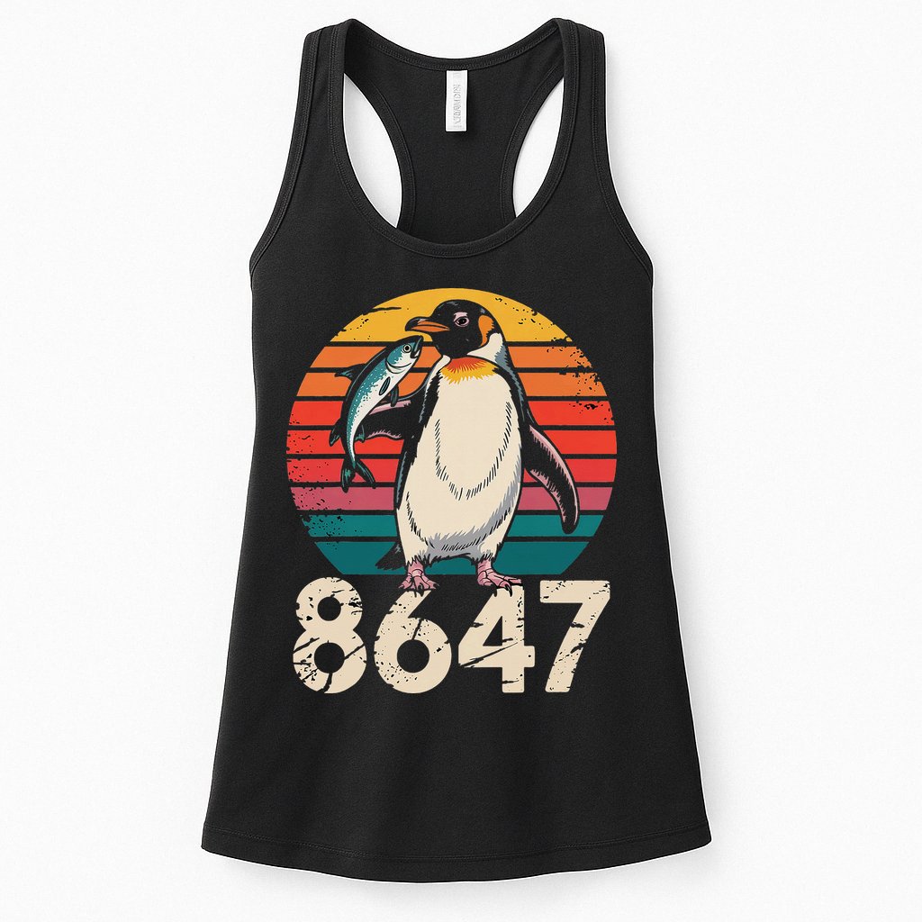 Vintage Penguin 86 47 Protest - 8647 Penguin Anti Trump Womens Tank Top