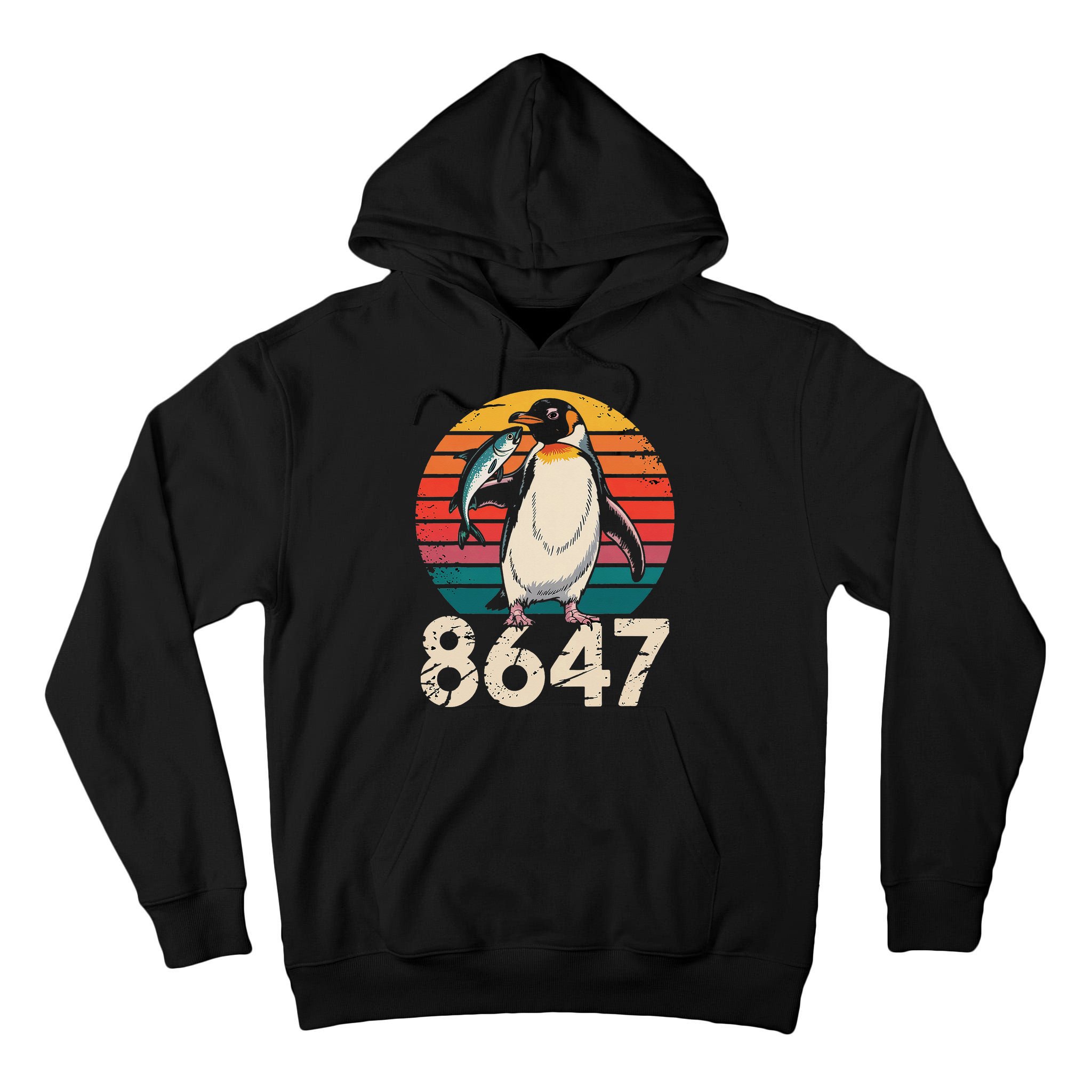 Vintage Penguin 86 47 Protest - 8647 Penguin Anti Trump Tall Hoodie