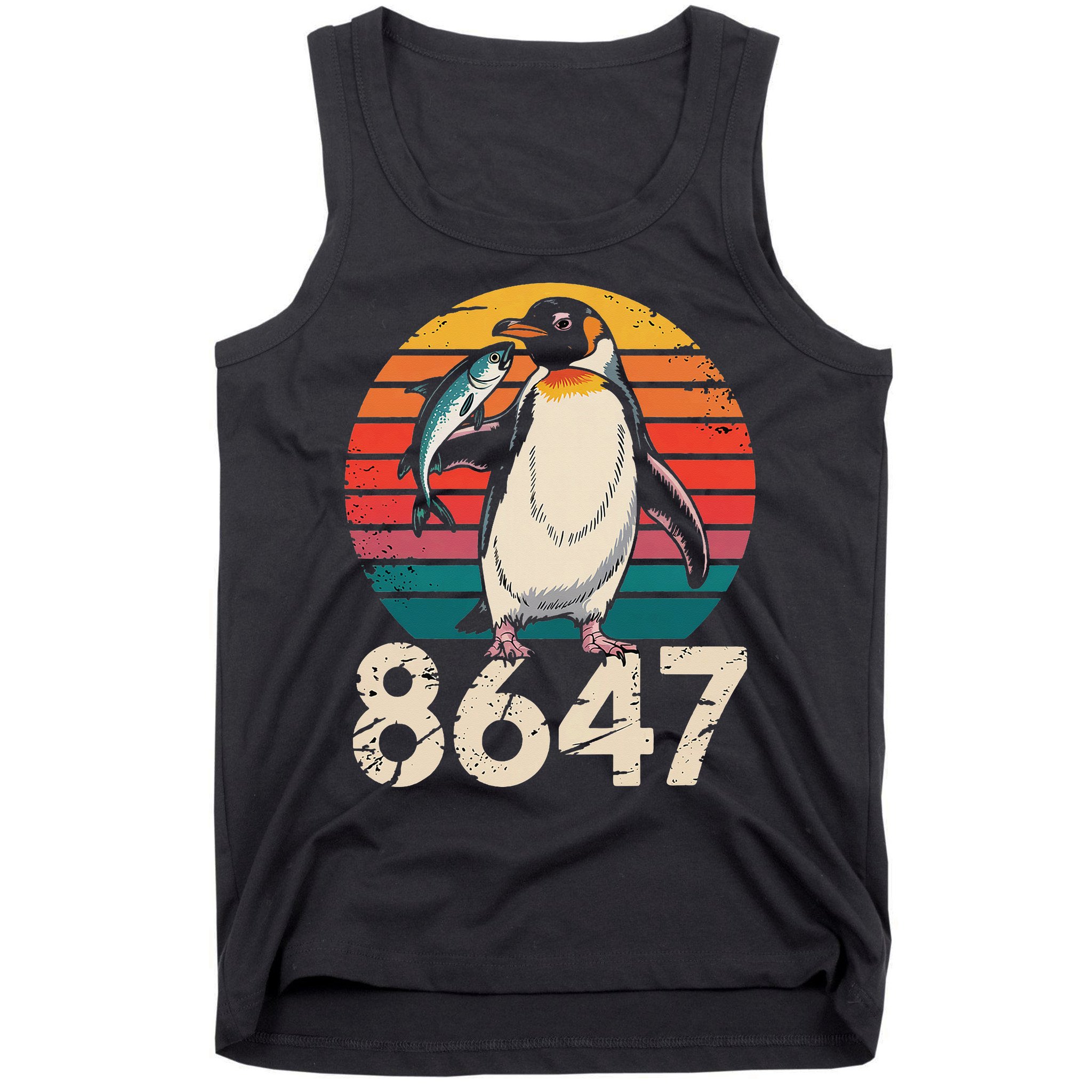 Vintage Penguin 86 47 Protest - 8647 Penguin Anti Trump Tank Top