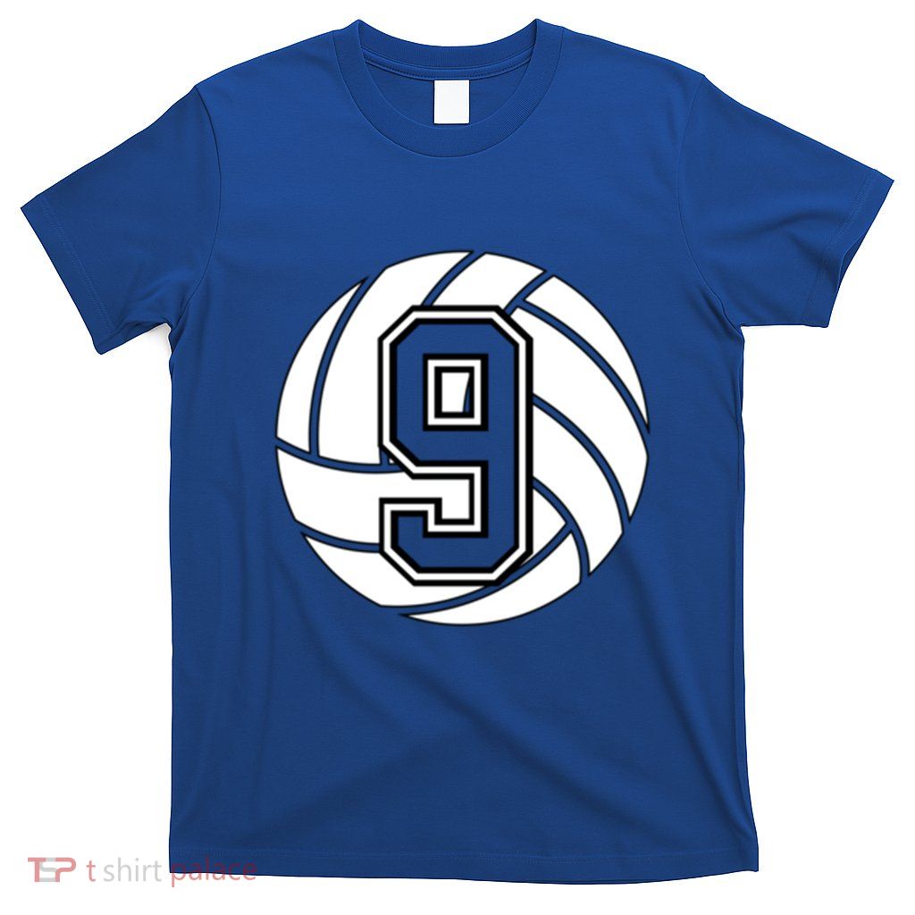 Volleyball Player #9 Volleyball Mom Dad Number 9 Gift T-Shirt