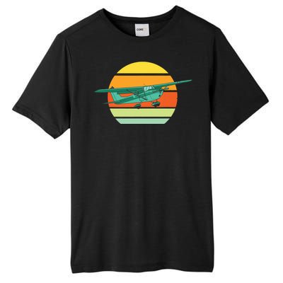 Vintage Pilot Aviation Airplane Light Retro Aircraft Tall Fusion ChromaSoft Performance T-Shirt