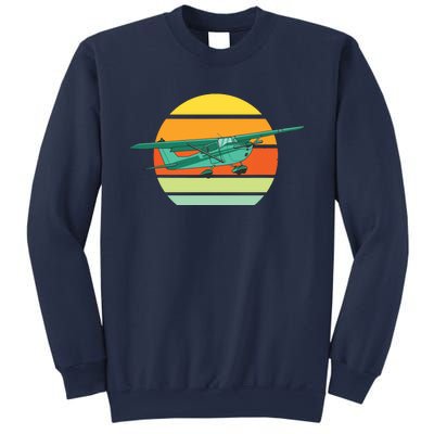 Vintage Pilot Aviation Airplane Light Retro Aircraft Sweatshirt