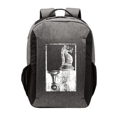 Vintage Pawn And Knight Shadow Chess Vector Backpack